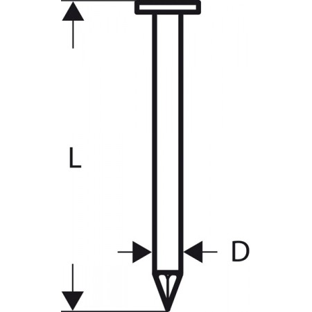 BOSCH Gwóźdź łączony papierem, łeb okrągły, SN21RK 80 2608200030