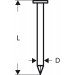 BOSCH Gwóźdź łączony papierem, łeb okrągły, SN21RK 80 2608200030