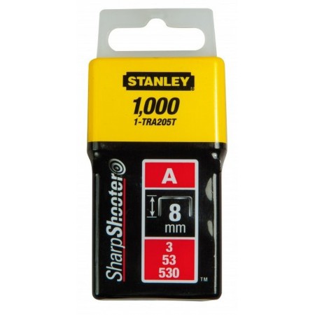 Stanley 1-TRA208T Zszywki typ A 5/53/530, 12mm, 1000 sztuk