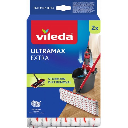 VILEDA Ultramax Microfibre 2v1 nakładka 2 szt 167721 VILEDA Ultramax Microfibre 2v1 nakładka 2 szt 167721
