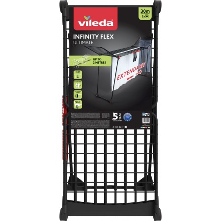 VILEDA Infinity Flex suszarka na pranie czarny 178872 VILEDA Infinity Flex suszarka na pranie czarny 178872