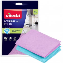 VILEDA Actifibre ściereczka z mikrofibry do kuchni 2 szt. 183305