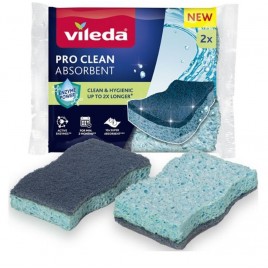 VILEDA Zmywak wiskozowy z enzymami Pro Clean 2 szt. 179700