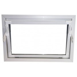 ACO Okno do pomieszczen niemieszkalnych IZO szkło 80 x 40 cm białe F1024