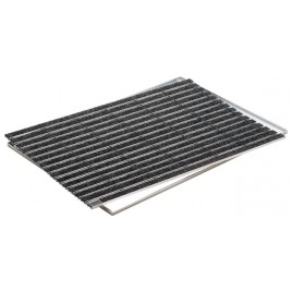 ACO Vario Rama z kątownika z aluminium z włożoną wycieraczką 75 x 50cm, czarna 37255