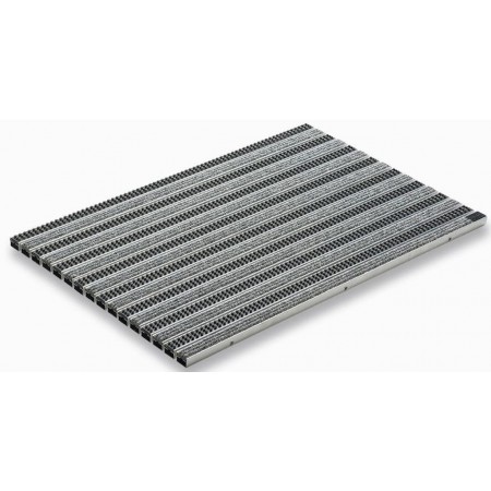 ACO Vario 2.0 Mata wycieraczki 75 x 50 cm, z rypsem i szczotką szeroką, jasnoszara 3008446