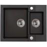 ALVEUS ROCK 80 Zlewozmywak granitowy, 595x475 mm, czarny