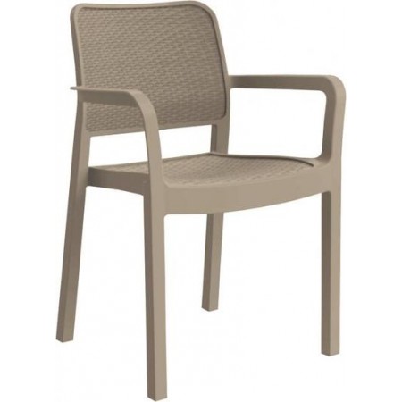 ALLIBERT SAMANNA Krzesło ogrodowe, 53 x 58 x 83 cm, cappuccino 17199558