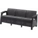 KETER CORFU LOVE SEAT MAX Sofa, 182 x 70 x 79cm, grafit/jasny szary 17197959