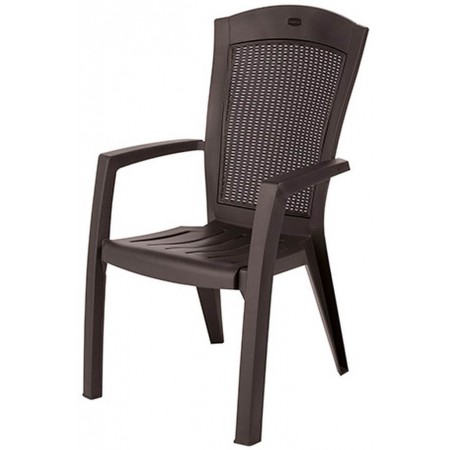 ALLIBERT MINNESOTA Krzesło ogrodowe, 61 x 65 x 99 cm, brązowy 17198329