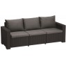 ALLIBERT CALIFORNIA Sofa 199 x 68 x 72 cm, grafit/jasny szary 17196779