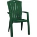 ALLIBERT SANTORINI Krzesło ogrodowe, 61 x 65 x 99 cm, ciemny zielony 17180012
