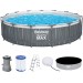 BESTWAY Steel Pro Max Basen naziemny 457 x 107 cm, z filtracją kartuszową 561GD