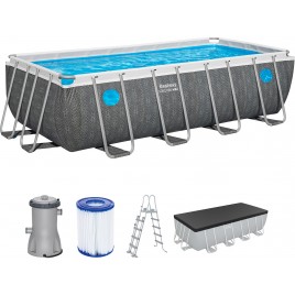 BESTWAY Steel Pro Max Splashview Basen 488 x 244 x 122 cm, z filtracją kartuszową 561MB