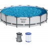 BESTWAY Steel Pro Max Basen stelażowy 427 x 84 cm, z filtracją kartuszową 56595