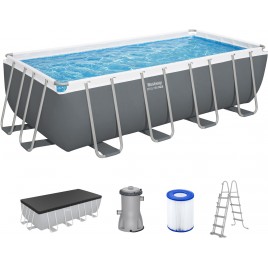 BESTWAY Steel Pro Max Basen stelażowy 488 x 244 x 122 cm, z filtracją kartuszową 56670