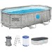 BESTWAY Power Steel Swim Vista Basen 427 x 250 x 100 cm, z filtracją kartuszową 56714