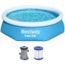OUTLET BESTWAY Fast Set Basen rozporowy 244 x 61 cm, z filtracją kartuszową 57450