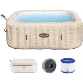 BESTWAY Lay-Z-Spa Rome AirJet Jacuzzi dmuchane, 201 x 201 x 71 cm, 7 osób 6001M