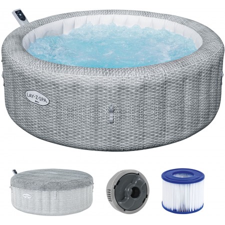 BESTWAY Lay-Z-Spa Bali EnergySense AirJet Jacuzzi dmuchane, 196 x 71 cm, 6 osób 6001N