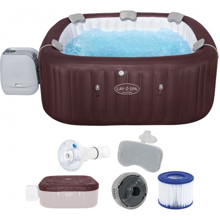 BESTWAY Lay-Z-Spa Maldives HydroJet Pro Jacuzzi dmuchane, 201 x 201 x 80 cm, 7 osób 6001U BESTWAY Lay-Z-Spa Maldives HydroJet Pro Jacuzzi dmuchane, 201 x 201 x 80 cm, 7 osób 6001U