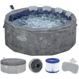 BESTWAY Lay-Z-Spa Carrara ThermaCore AirJet Jacuzzi dmuchane, 170 x 65 cm, 6 osób 6001V