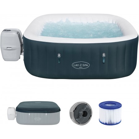 BESTWAY Lay-Z-Spa Ibiza AirJet Jacuzzi dmuchane, 180 x 180 x 66 cm, 4 osoby 6002U BESTWAY Lay-Z-Spa Ibiza AirJet Jacuzzi dmuchane, 180 x 180 x 66 cm, 4 osoby 6002U