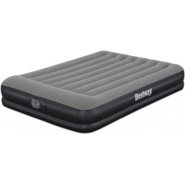 BESTWAY TriTech Queen Materac dmuchany z wbudowaną pompką USB, 203 x 152 x 36 cm 671BU