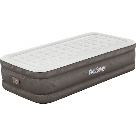 BESTWAY Fortech Twin Dmuchany materac z wbudowaną pompką, 191 x 97 x 46 cm 69048 BESTWAY Fortech Twin Dmuchany materac z wbudowaną pompką, 191 x 97 x 46 cm 69048