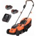 Black & Decker POWERCONNBCMW3318L2 Kosiarka rotacyjna akumulatorowa (2x18V/2x2,5Ah Li-Ion)