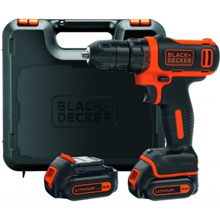 Black & Decker BDCDD12KB Akumulatorowa wiertarko-wkretarka 10,8V/1,5Ah Li-Ion, 26Nm, 2 aku