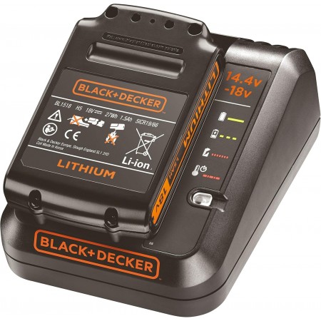 Black & Decker BDC1A15 Zestaw akumulator Li-Ion (18V/1x1,5Ah) + ładowarka 1A