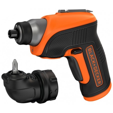 Black & Decker CS3652LC Wkrętak akumulatorowy (5,5Nm/3,6V/1,5Ah), dodatkowa głowica kątowa