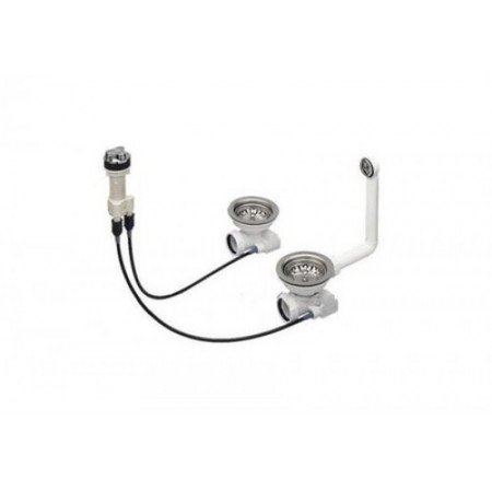 Blanco Syfon do zlewów Lexa, 2×3,5" 221496