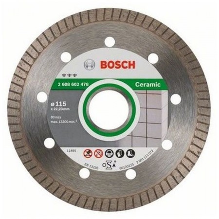 BOSCH Diamentowa tarcza tnąca Best for Ceramic Extra-Clean Turbo 115x22,23x1,4x7mm 2608602