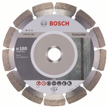 BOSCH Diamentowa tarcza tnąca Standard for Concrete 180 x 22,23 x 2 x 10 mm 2608602199