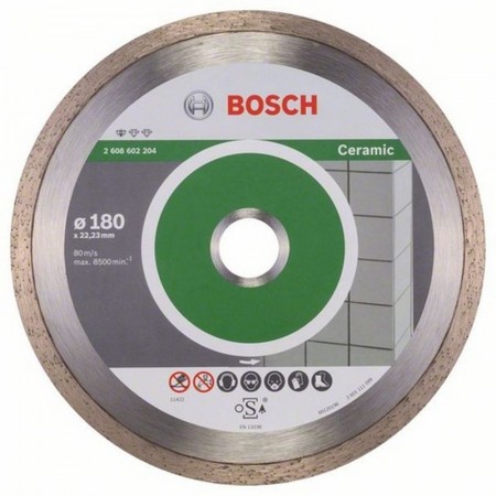 BOSCH Diamentowa tarcza tnąca Standard for Ceramic 180 x 22,23 x 1,6 x 7 mm 2608602204