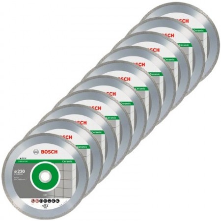 BOSCH Diamentowa tarcza tnąca Standard for Ceramic 180x22,23x1,6x7mm,10 szt. 2608603233