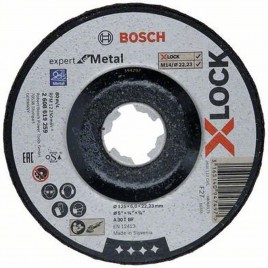 BOSCH Tarcza do szlifowania metalu X-LOCK 125x6x22,2mm 2608619259