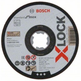 BOSCH X-LOCK Tarcza tnąca prosta 125 mm 1 szt. 2608619363 BOSCH X-LOCK Tarcza tnąca prosta 125 mm 1 szt. 2608619363