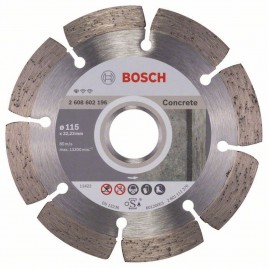 Bosch Diamentowa tarcza tnąca Standard for Concrete 115 x 22,23 x 1,6 x 10 mm 2608602196