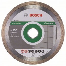 Bosch Diamentowa tarcza tnąca Standard for Ceramic 150 x 22,23 x 1,6 x 7 mm 2608602203