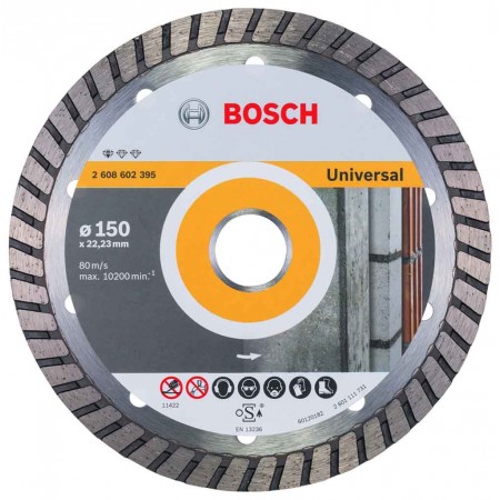 Bosch Diamentowa tarcza tnąca Standard for Universal Turbo 150 mm 2608602395