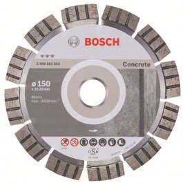 Bosch Diamentowa tarcza tnąca Best for Concrete 150 x 22,23 x 2,4 x 12 mm 2608602653