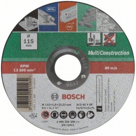 BOSCH Tarcza tnąca prosta, Multi Construction 115 mm 1 szt. 2609256306