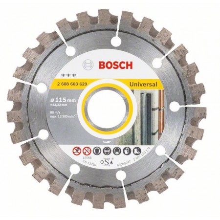 Bosch Diamentowa tarcza tnąca Best for Universal 115 x 22,23 x 2,2 x 12 mm 2608603629