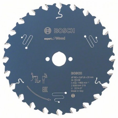 BOSCH Tarcza pilarska Expert for Wood 160 x 20 x 2,6 mm, 24 2608644019