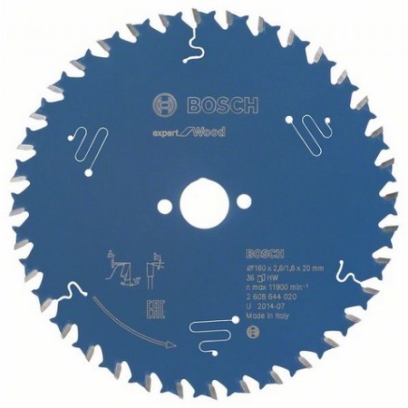 BOSCH Tarcza pilarska Expert for Wood 160 x 20 x 2,6 mm, 36 2608644020