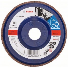 BOSCH Best for Metal Listkowa tarcza szlifierska X571, 125x22,23mm, 40, prosta 2608607338