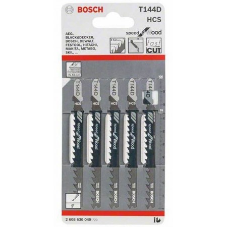 BOSCH Brzeszczot do wyrzynarek T 144 D Speed for Wood 2608630040